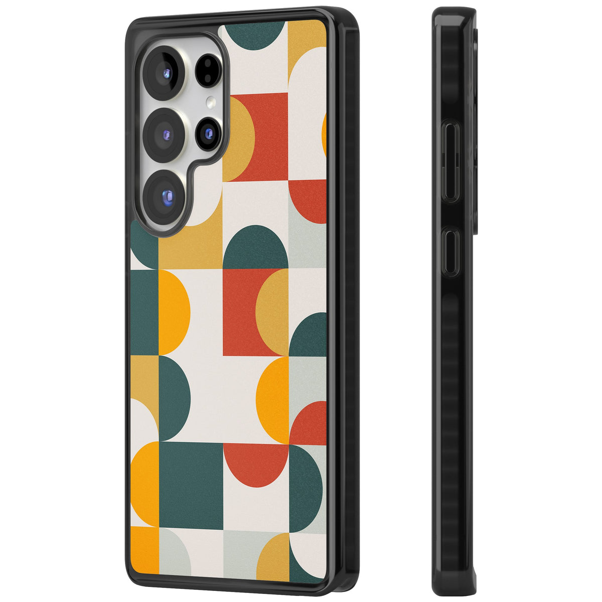 Retro Color Blocks Samsung S25 Ultra / Samsung S26 Ultra Impact Black Phone Case side