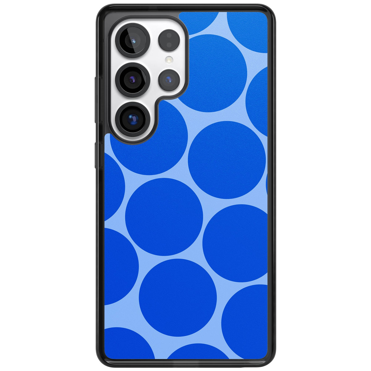 Retro Blue Circles Samsung S25 Ultra / Samsung S26 Ultra Impact Black Phone Case front
