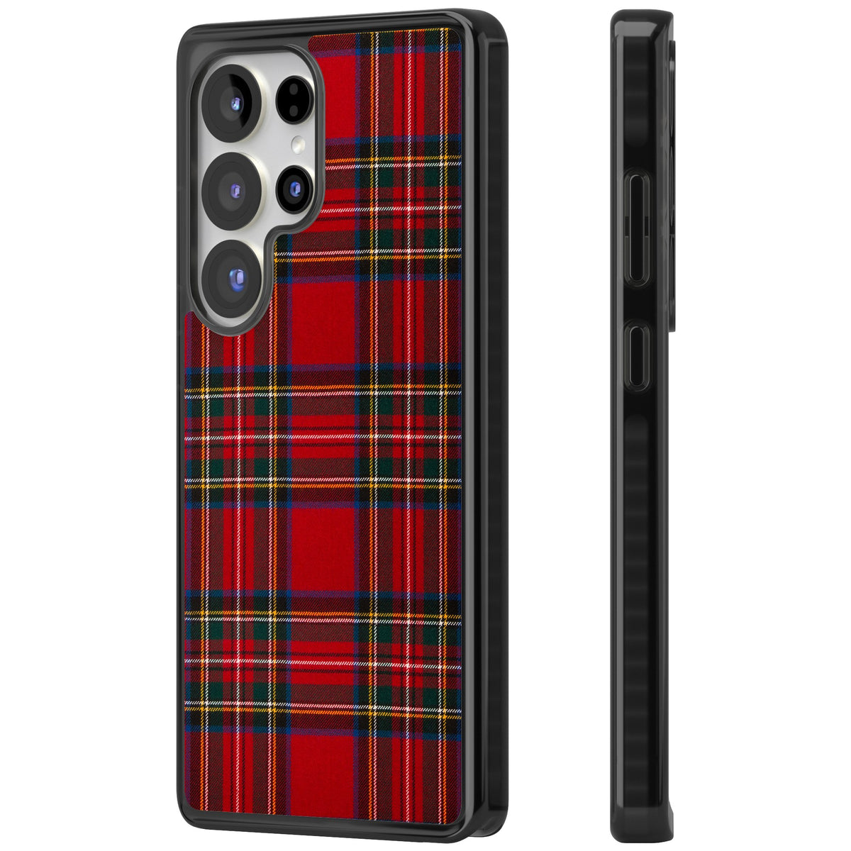 Royal Stewart Tartan Samsung S25 Ultra / Samsung S26 Ultra Impact Black Phone Case side