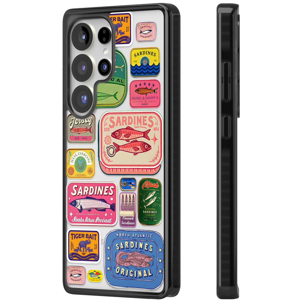 Coastal Sardines Samsung S25 Ultra / Samsung S26 Ultra Impact Black Phone Case side