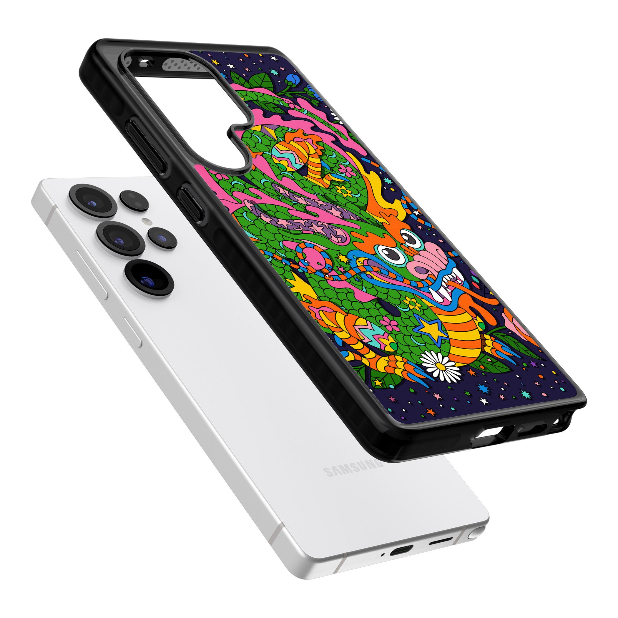 Psychedelic Jungle Dragon (Purple)