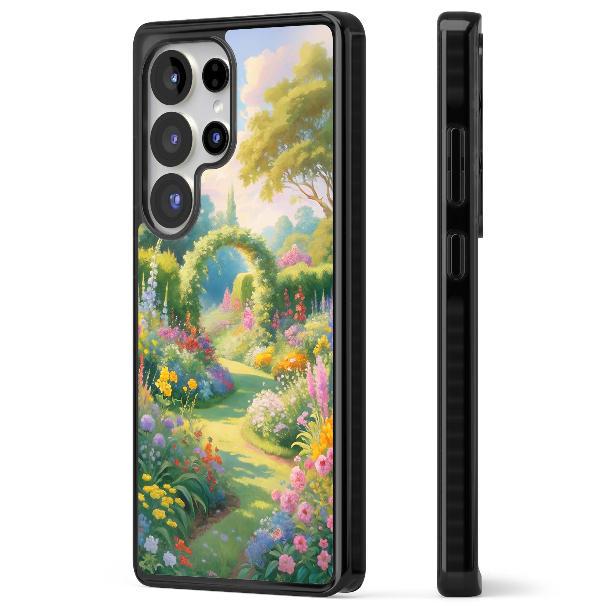 The Painter's Garden floral iPhone case | Black Impact case for Samsung Galaxy S25 Ultra