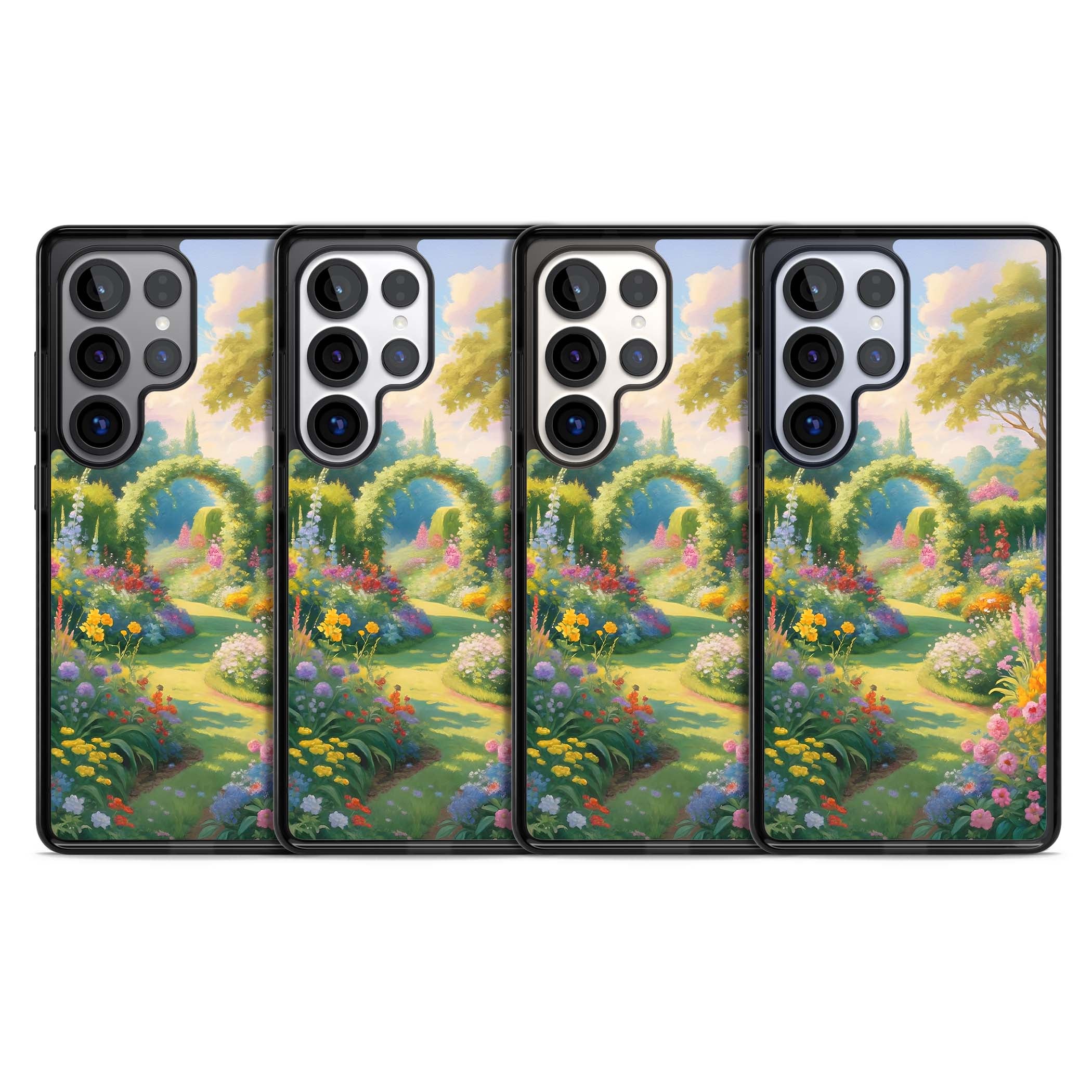 The Painter's Garden floral iPhone case | Black Impact case for Samsung Galaxy S25 Ultra