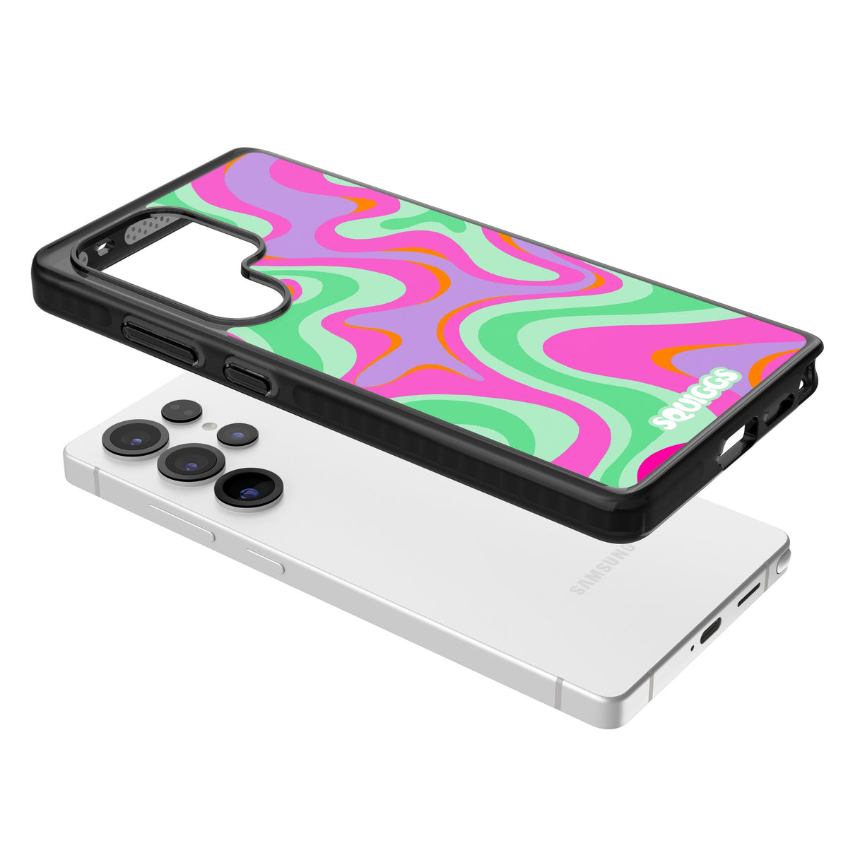 Plasma Lava Samsung S25 Ultra / Samsung S26 Ultra Impact Black Phone Case angled
