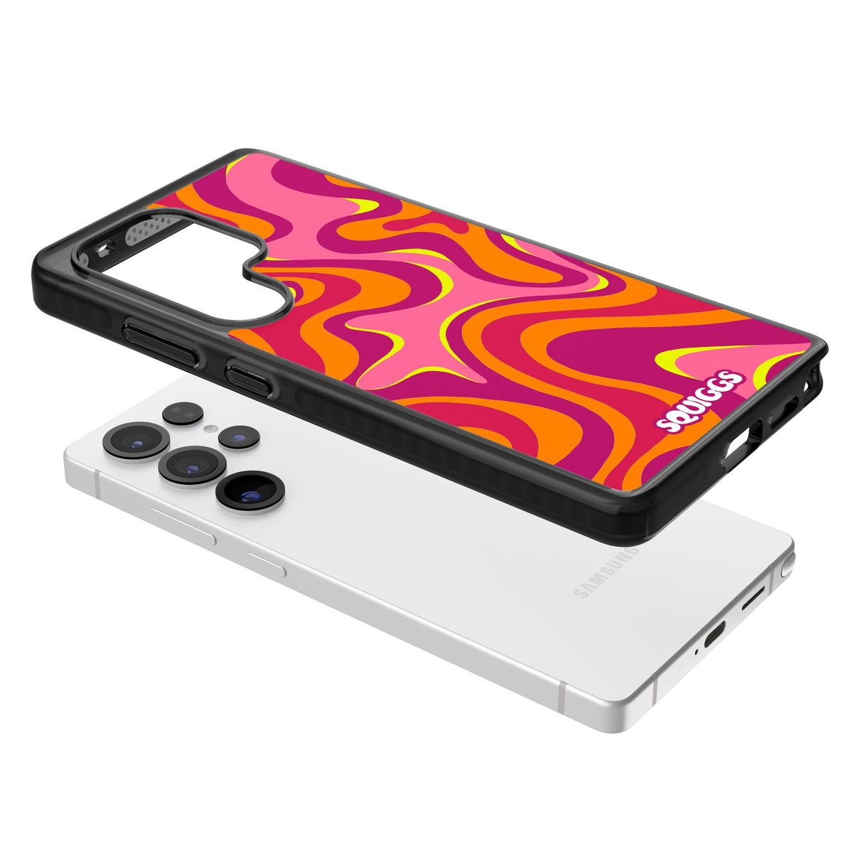 Hot Lava Samsung S25 Ultra / Samsung S26 Ultra Impact Black Phone Case angled