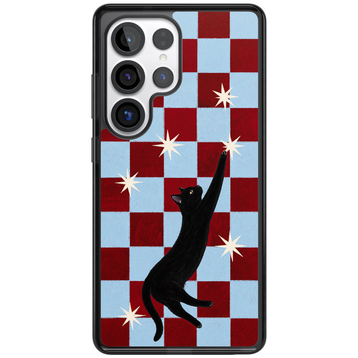 Starlit Kitty Samsung S25 Ultra / Samsung S26 Ultra Impact Black Phone Case front