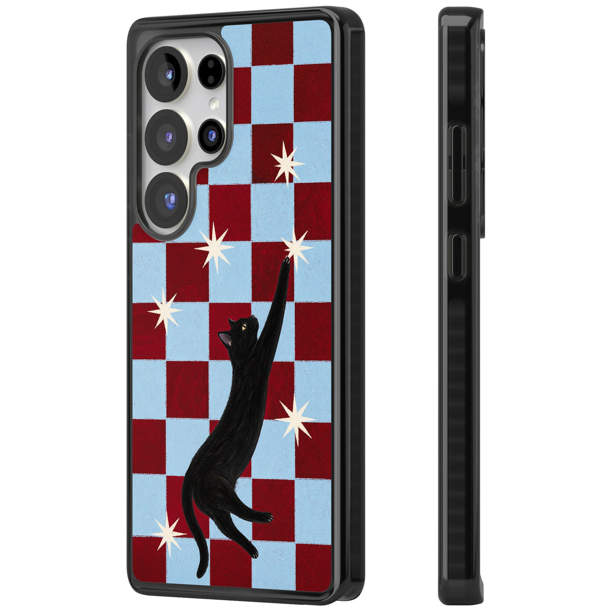 Starlit Kitty Samsung S25 Ultra / Samsung S26 Ultra Impact Black Phone Case side