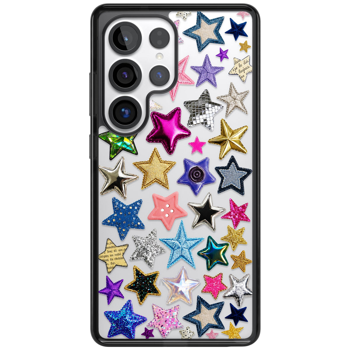 Crafty Star Mix Samsung S25 Ultra / Samsung S26 Ultra Impact Black Phone Case front