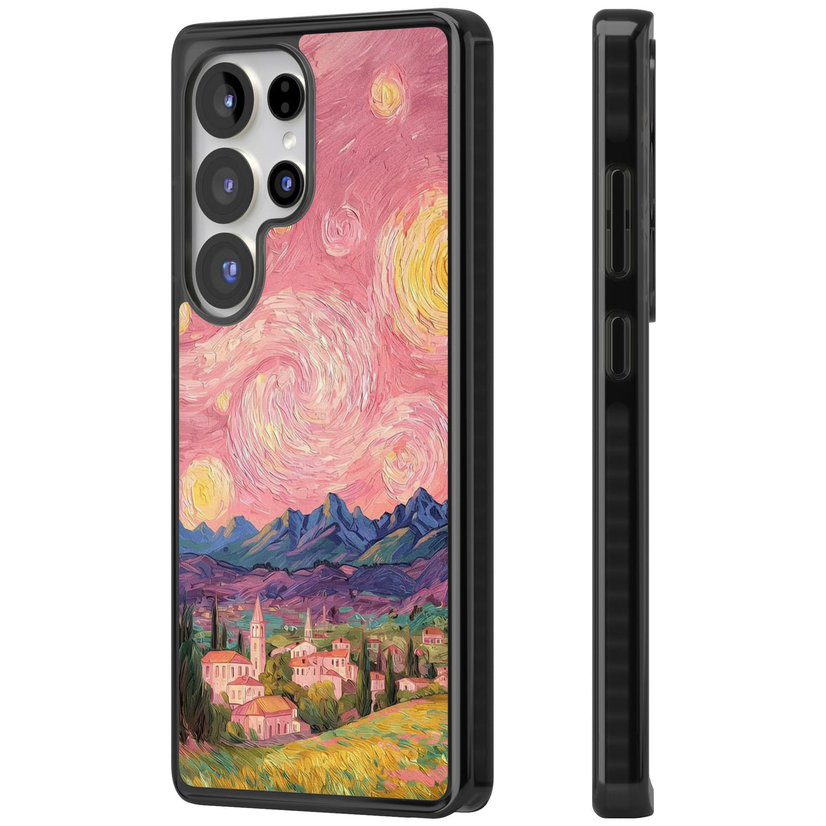 The Starry Sunset Samsung S25 Ultra / Samsung S26 Ultra Impact Black Phone Case side