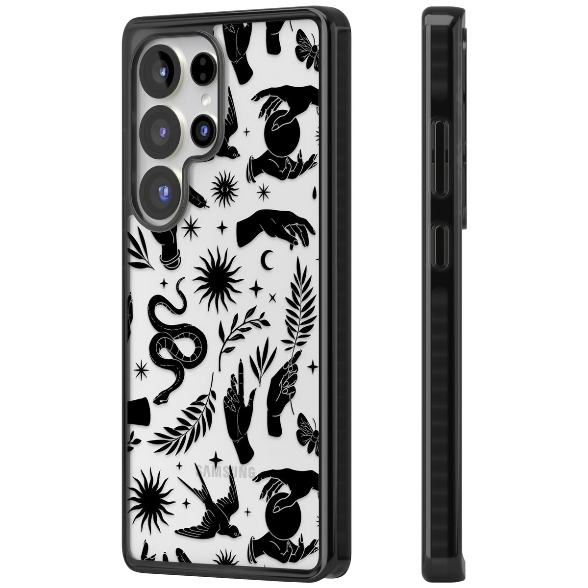 Mystic Magic (Black) Samsung S25 Ultra / Samsung S26 Ultra Impact Black Phone Case side