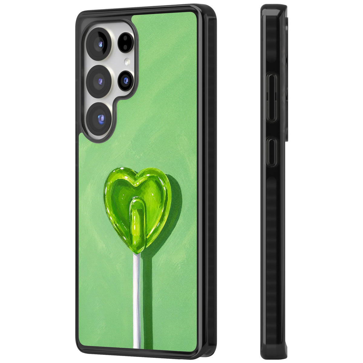 Green Lollipop Samsung S25 Ultra / Samsung S26 Ultra Impact Black Phone Case side
