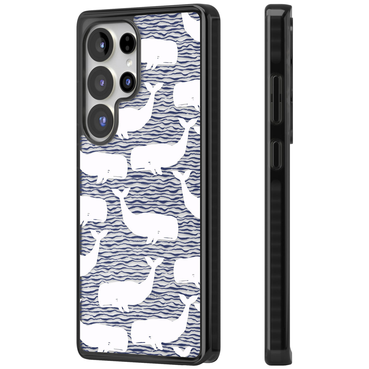 Whale Wave Samsung S25 Ultra / Samsung S26 Ultra Impact Black Phone Case side