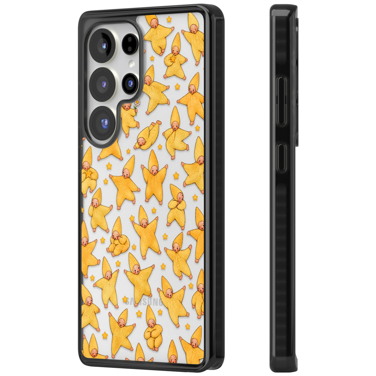 Dancing Star Babies Samsung S25 Ultra / Samsung S26 Ultra Impact Black Phone Case side