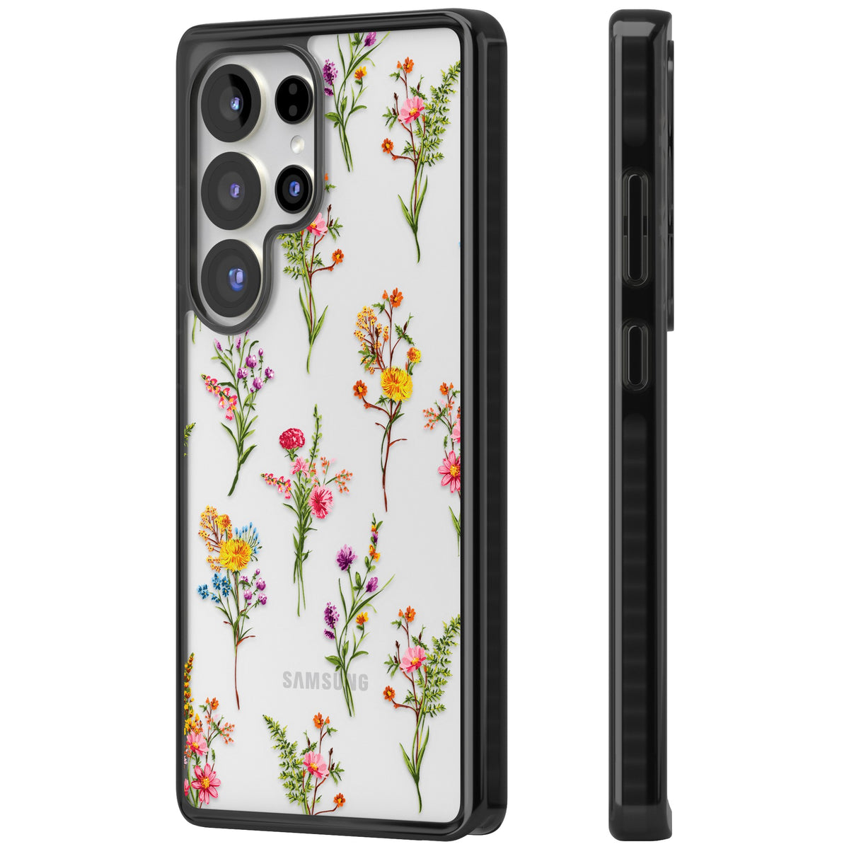 Picked Wildflowers Samsung S25 Ultra / Samsung S26 Ultra Impact Black Phone Case side