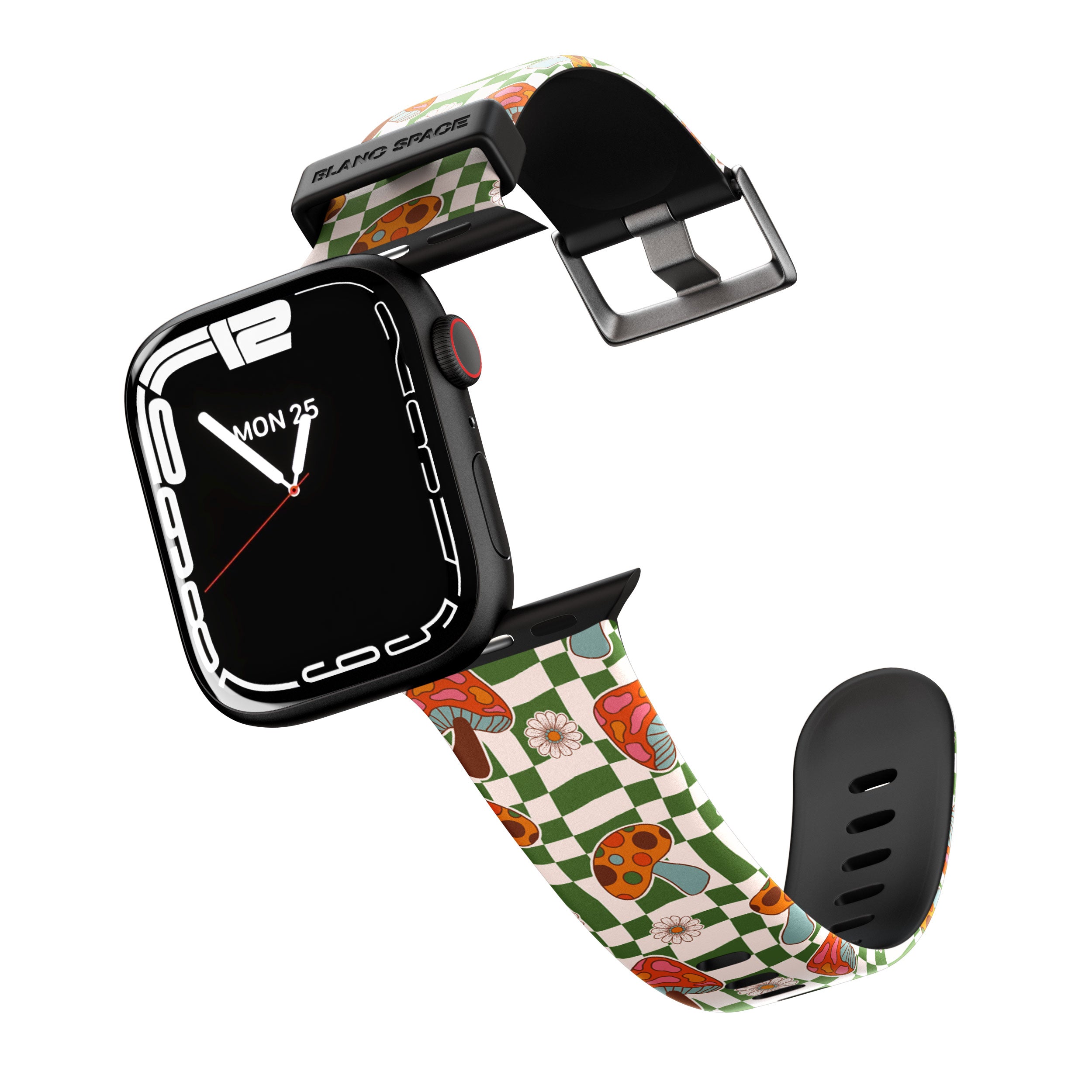 Wavy Checked Shroom & Bloom Apple Watch Strap - 38mm / 40mm / 41mm