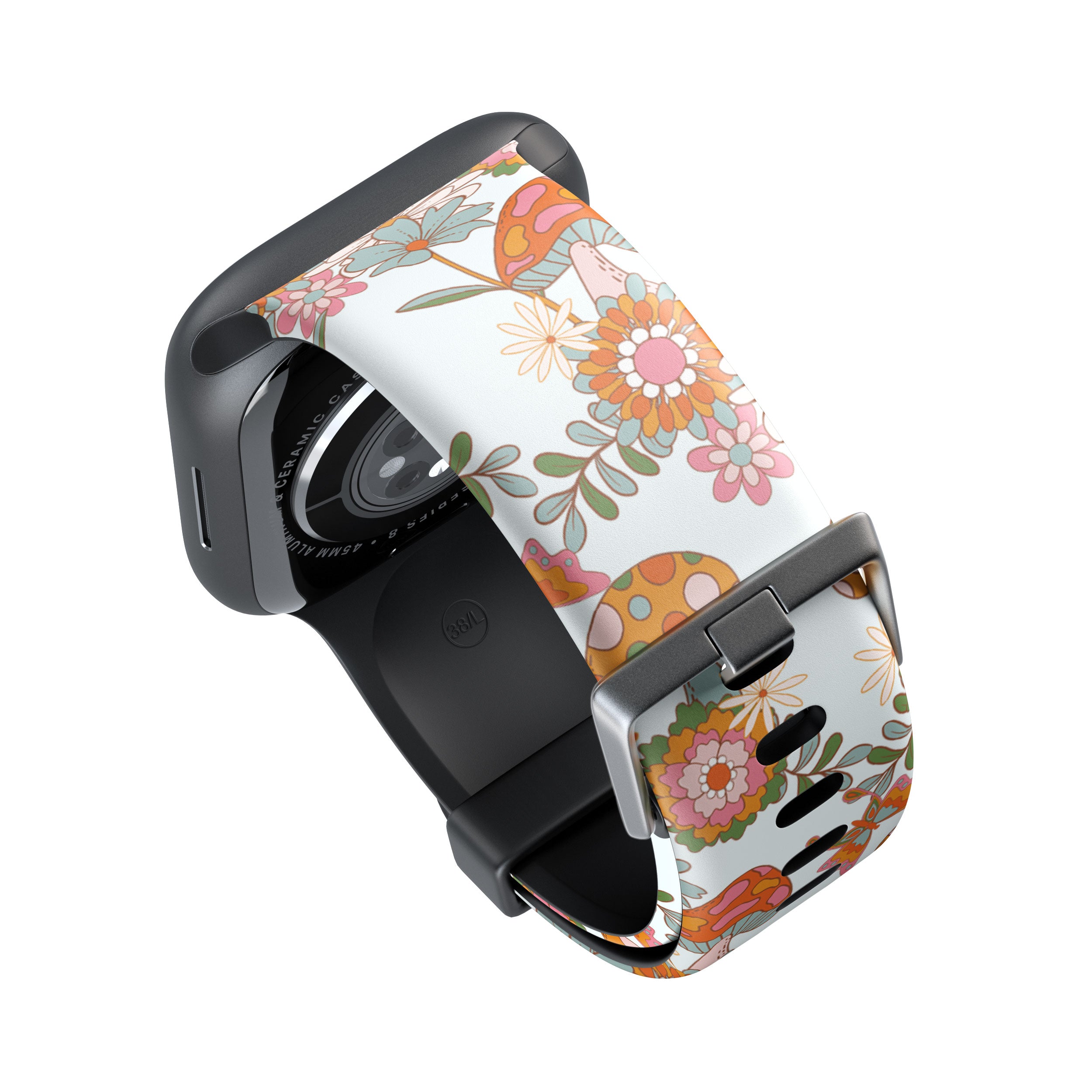 Groovy Shrooms & Flowers Apple Watch Strap - 38mm / 40mm / 41mm