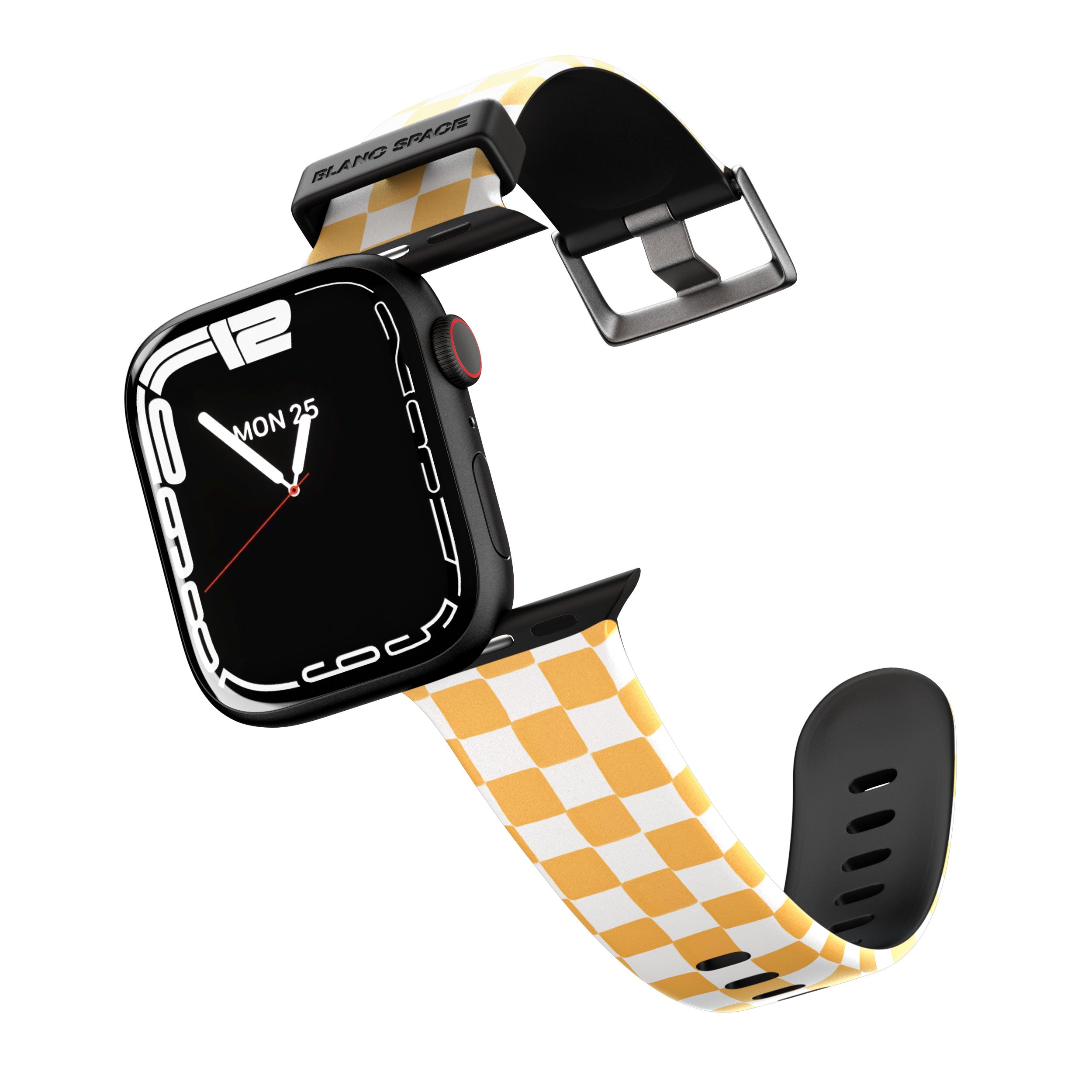 Yellow & White Checked Apple Watch Strap - 38mm / 40mm / 41mm