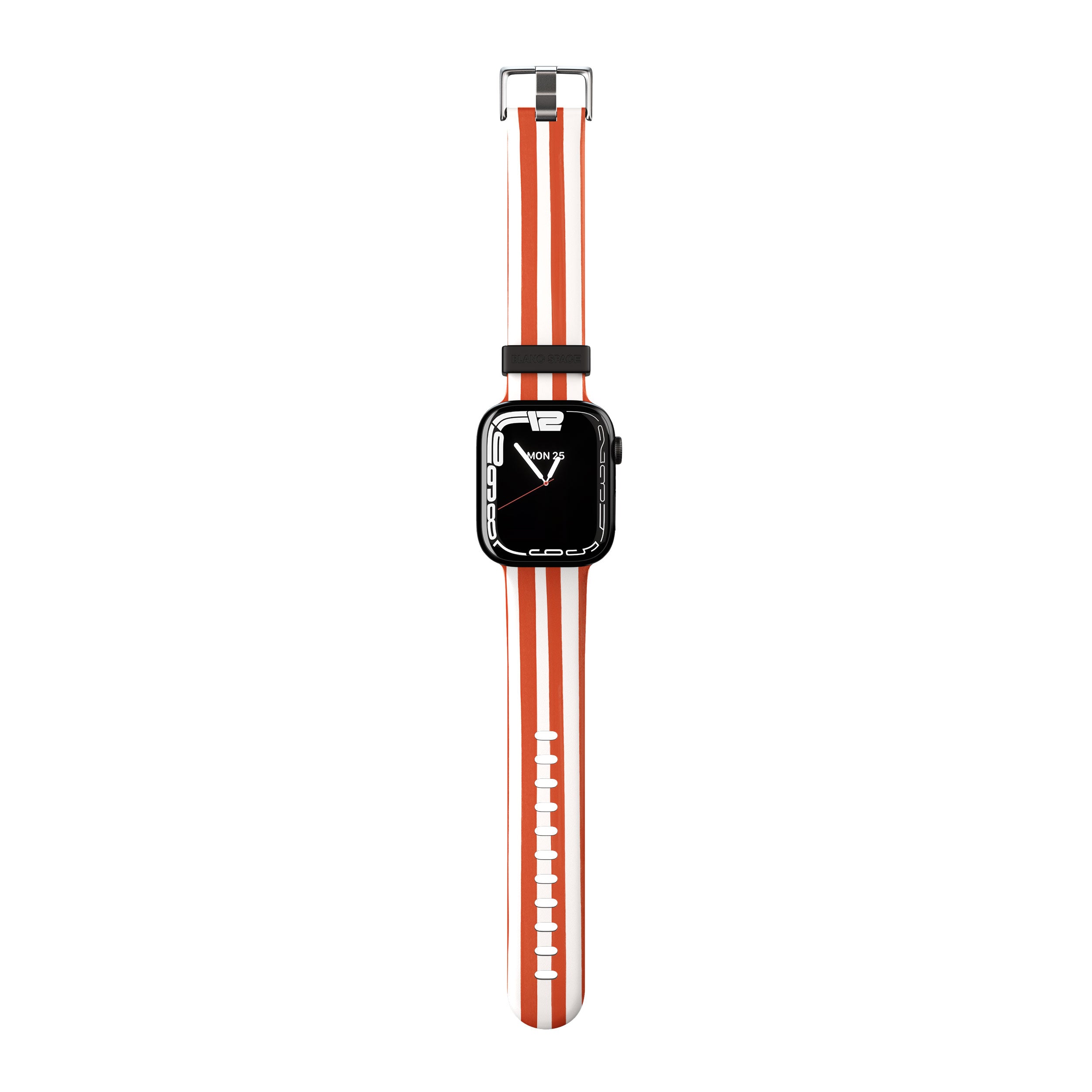 Terracotta & White Striped Apple Watch Strap - 38mm / 40mm / 41mm