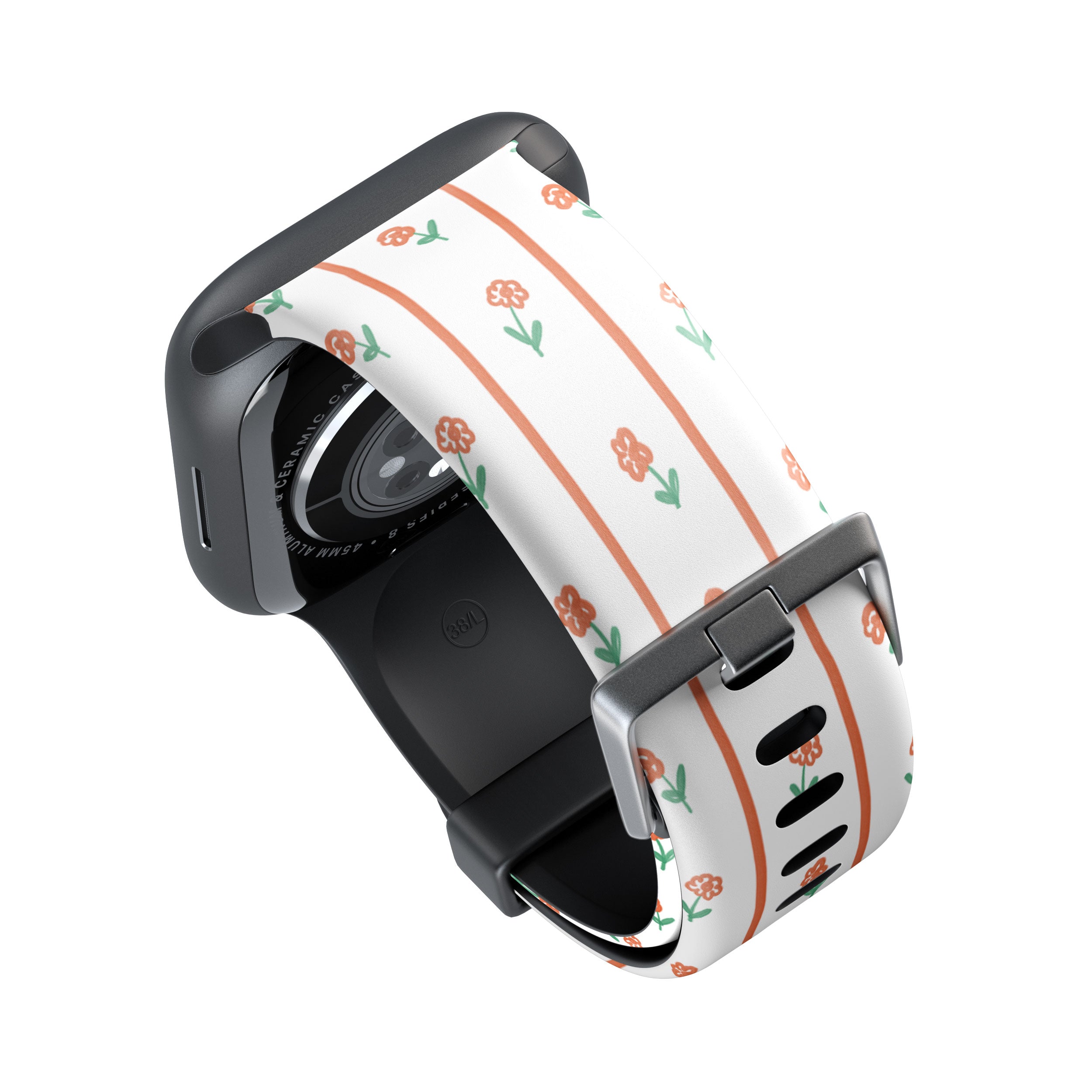 Minimal Floral Stripe Apple Watch Strap - 38mm / 40mm / 41mm