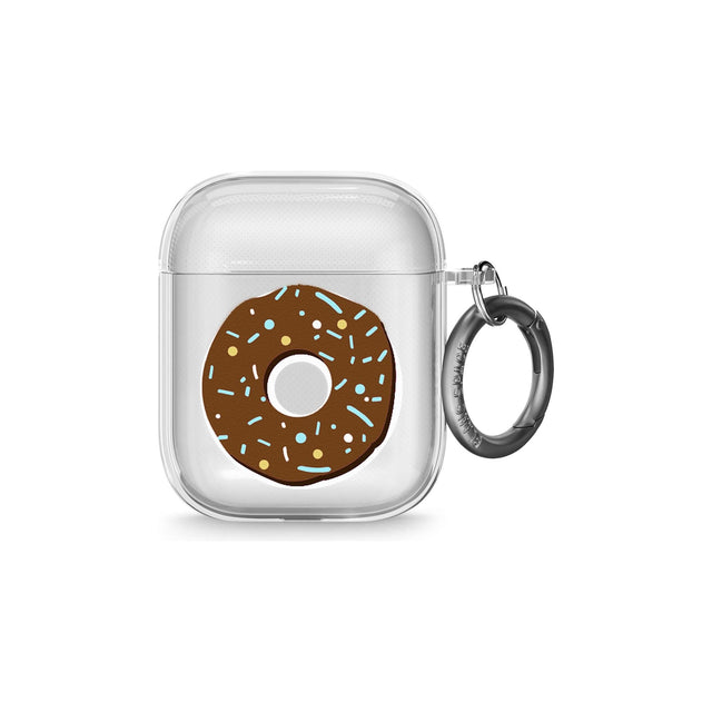 Chocolate Donut Pattern AirPods Case (2nd Generation)