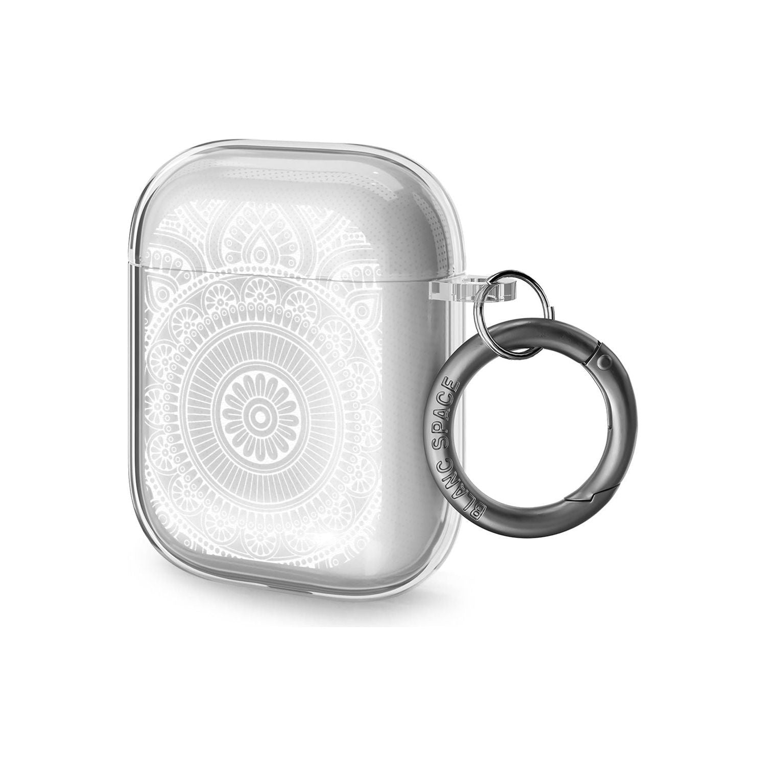 White Henna Flower Wheel AirPods Case (2nd Generation)