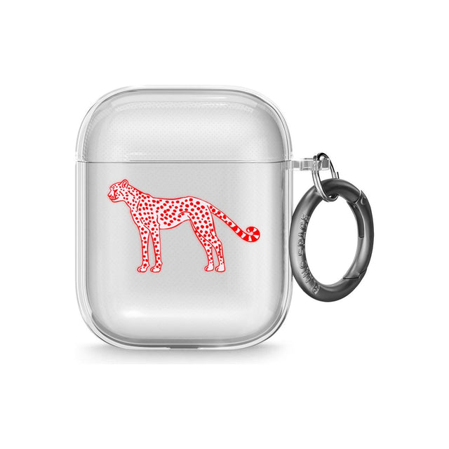 Red & Pink Cheetah Airpod Case (2nd Generation)