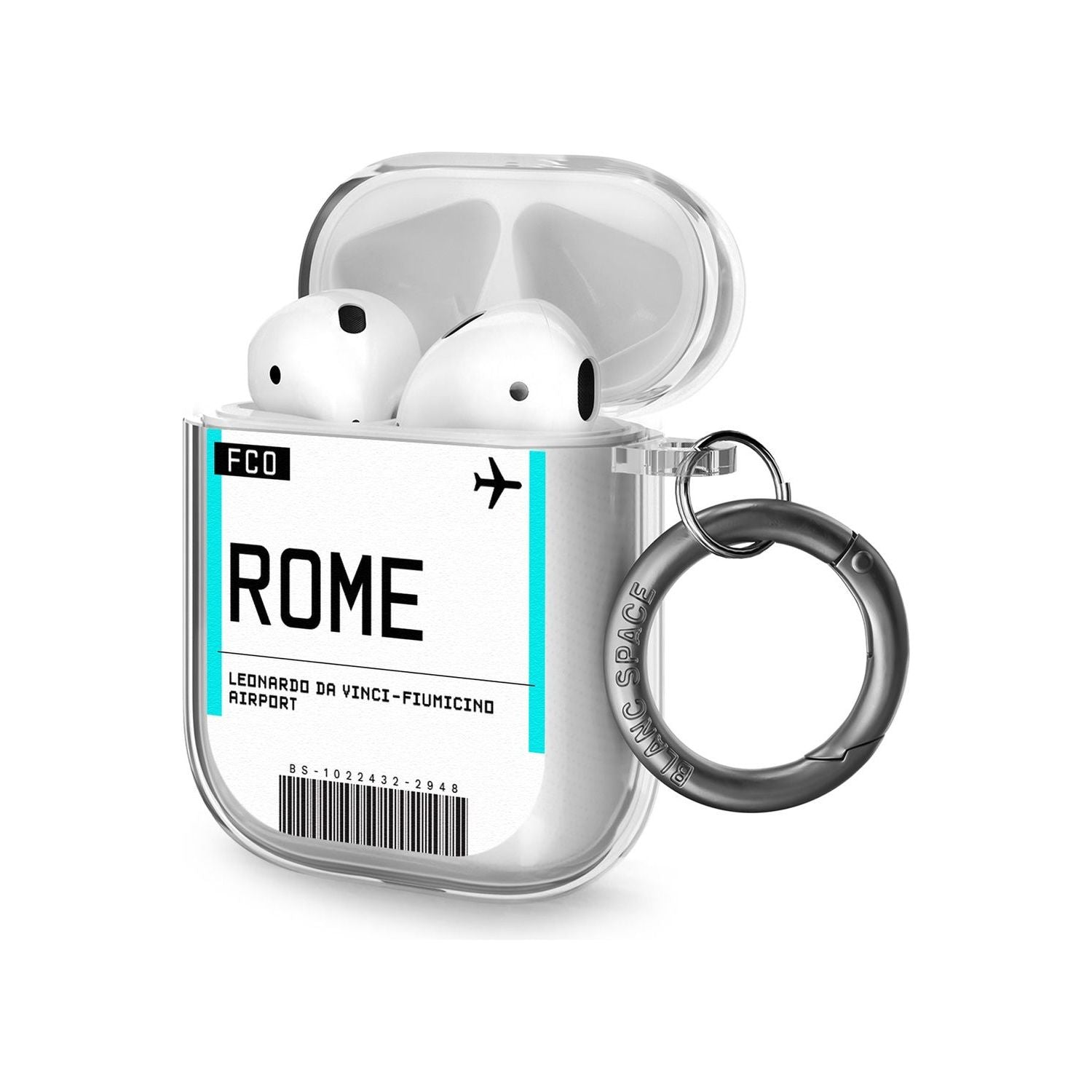 Rome Boarding Pass Airpods Case (2nd Generation)