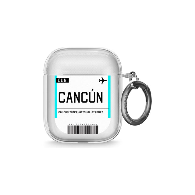 Cancun Boarding Pass Airpods Case (2nd Generation)