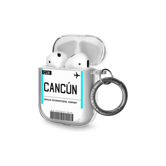 Cancun Boarding Pass Airpods Case (2nd Generation)