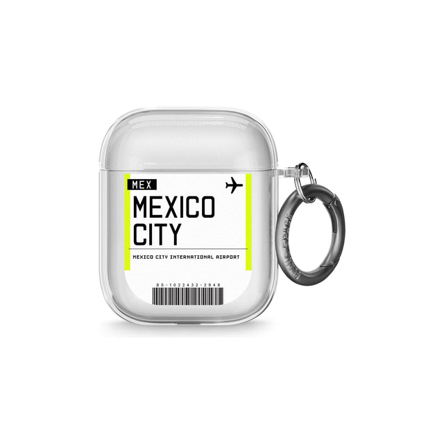 Mexico City Boarding Pass AirPods Case (2nd Generation)