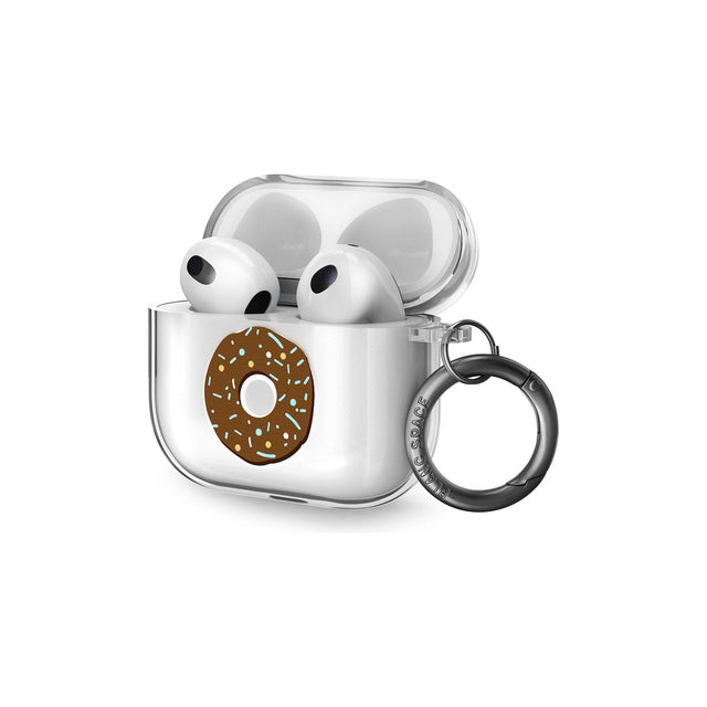 Chocolate Donut Pattern AirPods Case (3rd Generation)