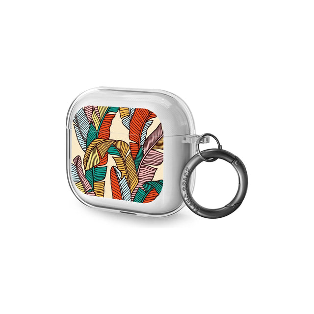 Pastel Palm Leaves AirPods Case (3rd Generation)
