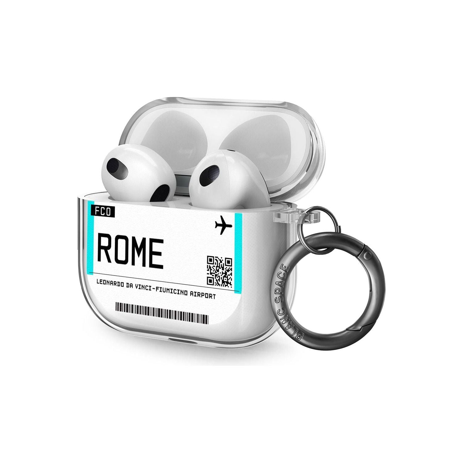 Rome Boarding Pass Airpods Case (3rd Generation)