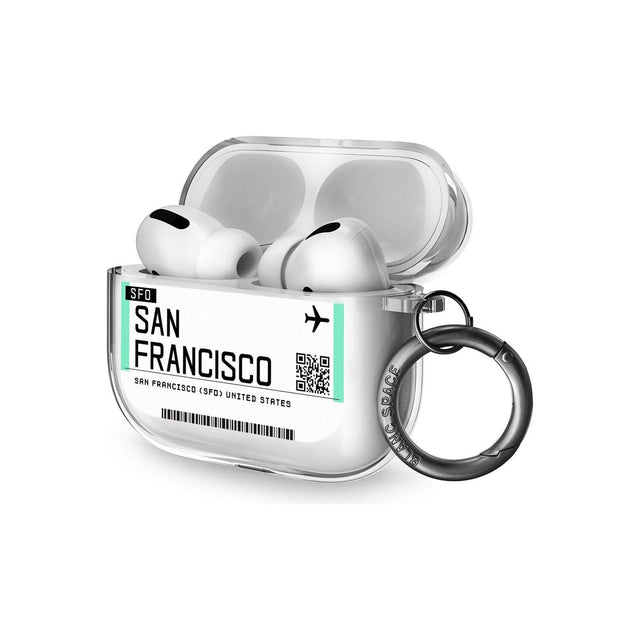 San Francisco Boarding Pass AirPods Pro Case
