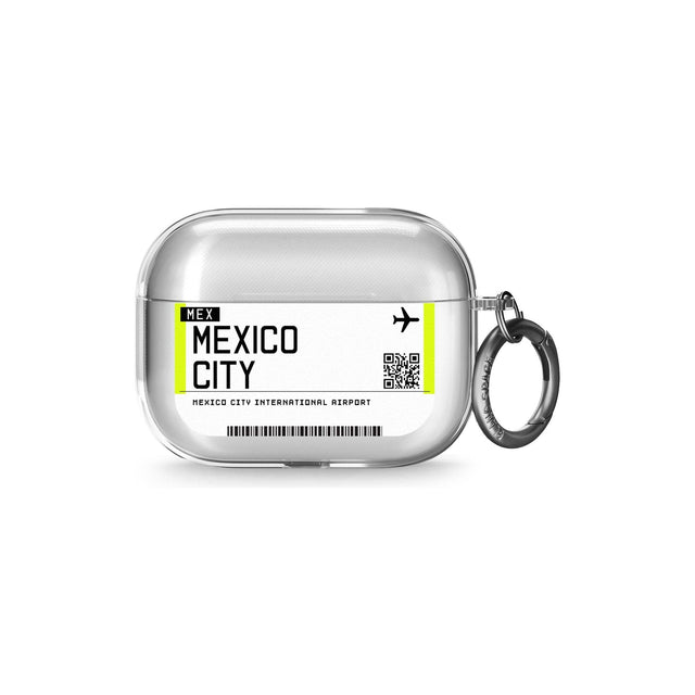 Mexico City Boarding Pass AirPods Pro Case