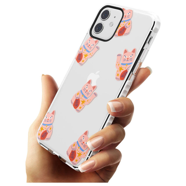 Waving Cat Pattern Impact Phone Case for iPhone 11