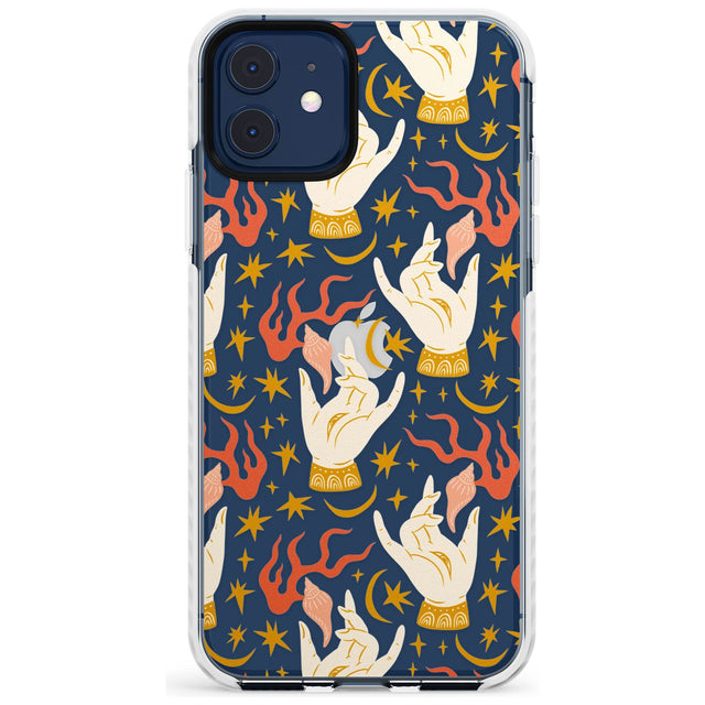 Hand Watcher Pattern Impact Phone Case for iPhone 11