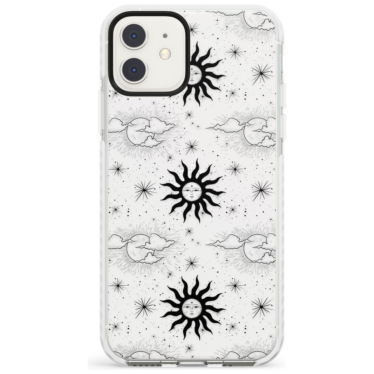 Suns & Clouds Vintage Astrological Impact Phone Case for iPhone 11