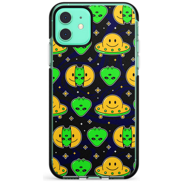 Alien Head Pattern Black Impact Phone Case for iPhone 11 Pro Max