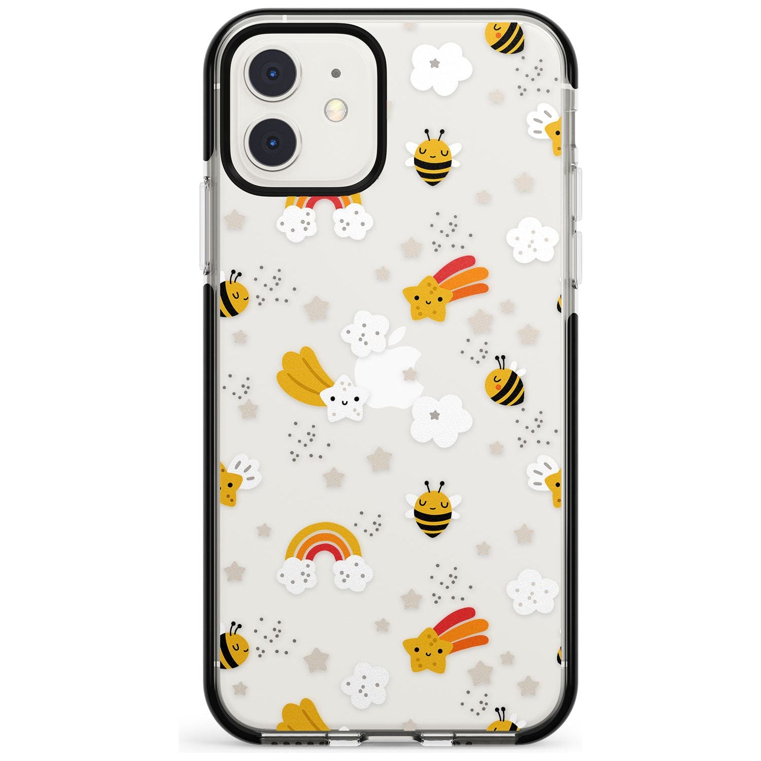 Busy Bee Black Impact Phone Case for iPhone 11