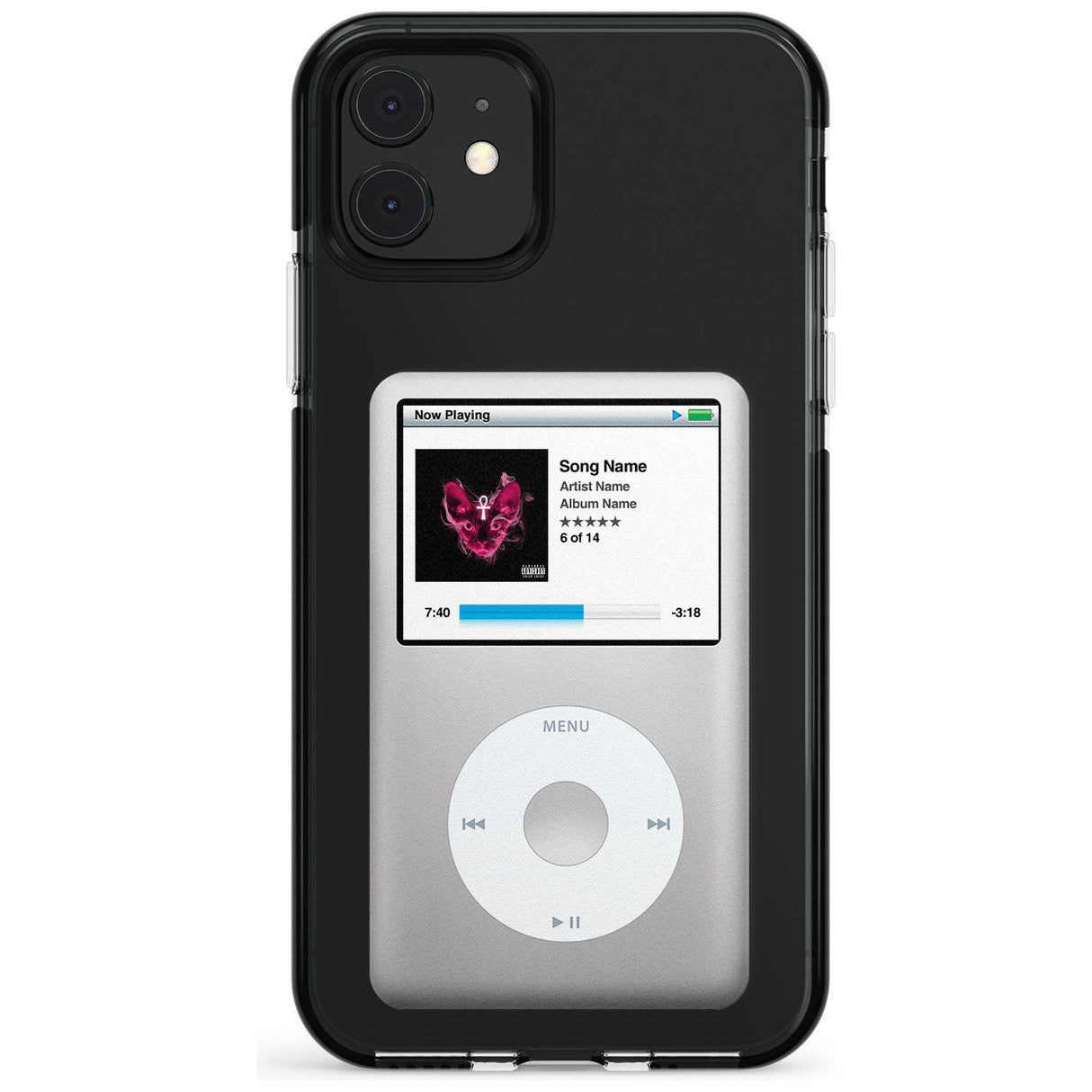 Personalised Classic iPod Black Impact Phone Case for iPhone 11 Pro Max