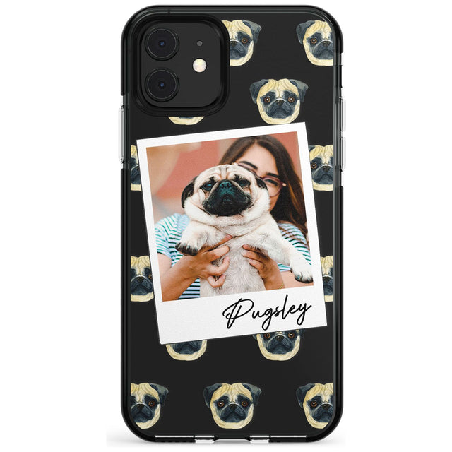 Pug - Custom Dog Photo Pink Fade Impact Phone Case for iPhone 11 Pro Max