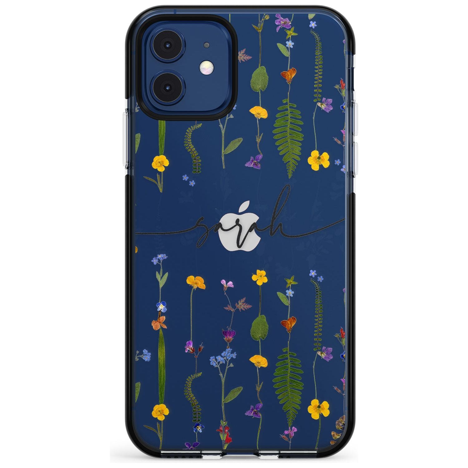 Custom Wildflower Lines Pink Fade Impact Phone Case for iPhone 11 Pro Max