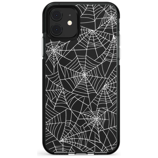 Personalised Spider Web Pattern Black Impact Phone Case for iPhone 11 Pro Max