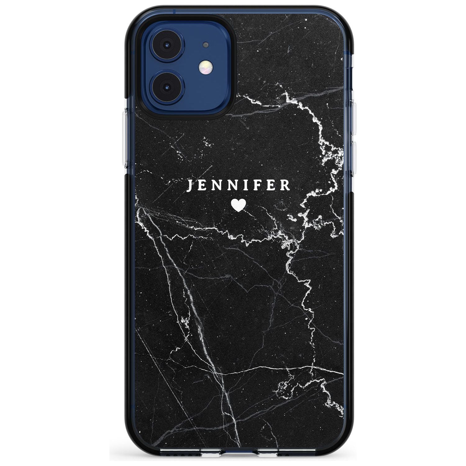 Personalised Black Marble Pink Fade Impact Phone Case for iPhone 11 Pro Max
