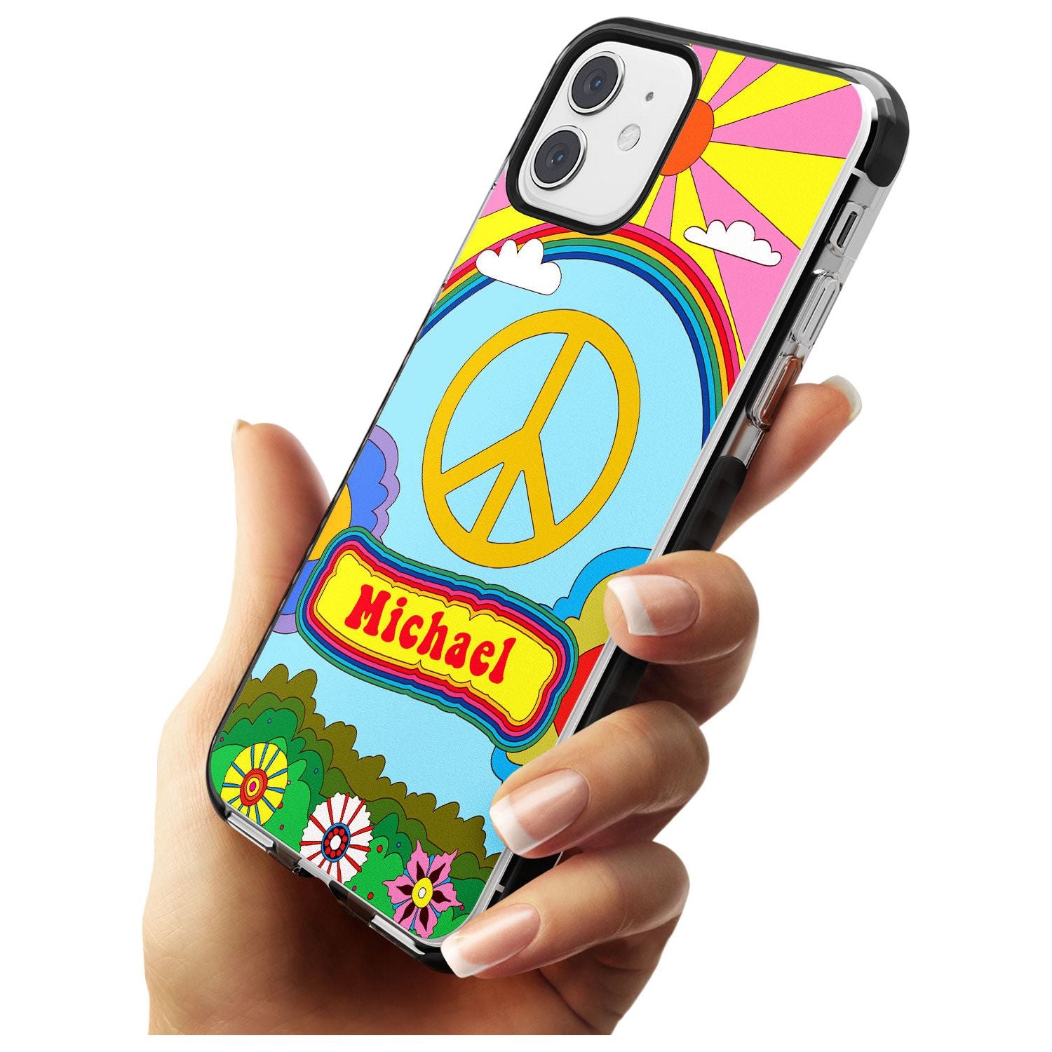 Custom Happy Days Pink Fade Impact Phone Case for iPhone 11 Pro Max