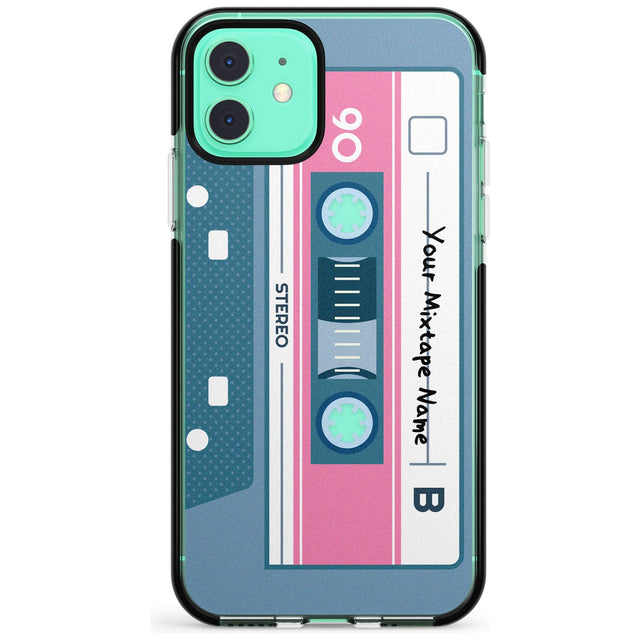 Retro Mixtape Pink Fade Impact Phone Case for iPhone 11 Pro Max