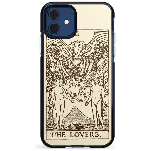 The Lovers Tarot Card - Solid Cream Pink Fade Impact Phone Case for iPhone 11 Pro Max