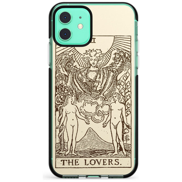 The Lovers Tarot Card - Solid Cream Pink Fade Impact Phone Case for iPhone 11 Pro Max