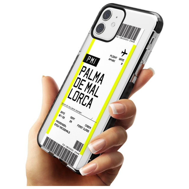 Palma De Mallorca Boarding Pass iPhone Case   Custom Phone Case - Case Warehouse
